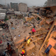 Rescuers work at the site of a building collapse in Nairobi, Kenya on April 30th.
